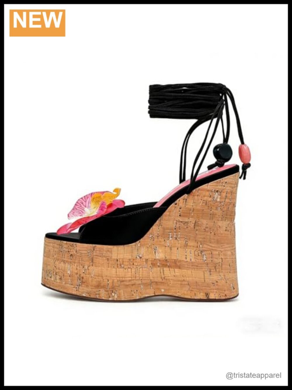 Women's Platform Wedge Sandals Peep Toe Ankle Strap Suede Cork Heels